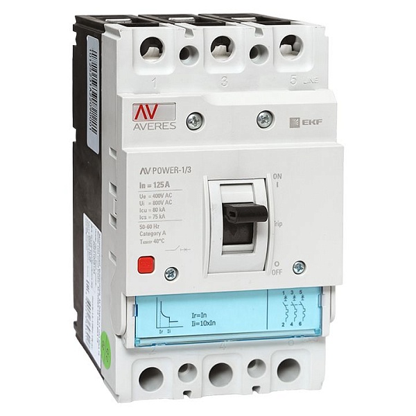 Выключатель автоматический в литом корпусе AV-POWER-1/3 125…