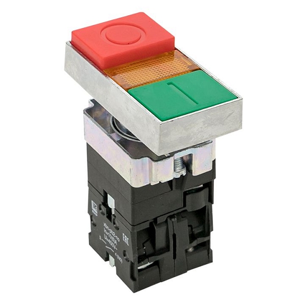 Кнопка LAY5-BW8465 "I-O" прямоугольная 230В NO+NC EKF PROxi…