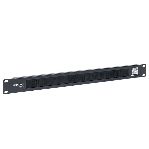 Щёточный ввод TERACOM PRO 1U чёрный TRP-1BR-BK