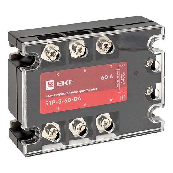 Реле твердотельное трехфазное RTP-60-DA EKF PROxima rtp-3-6…