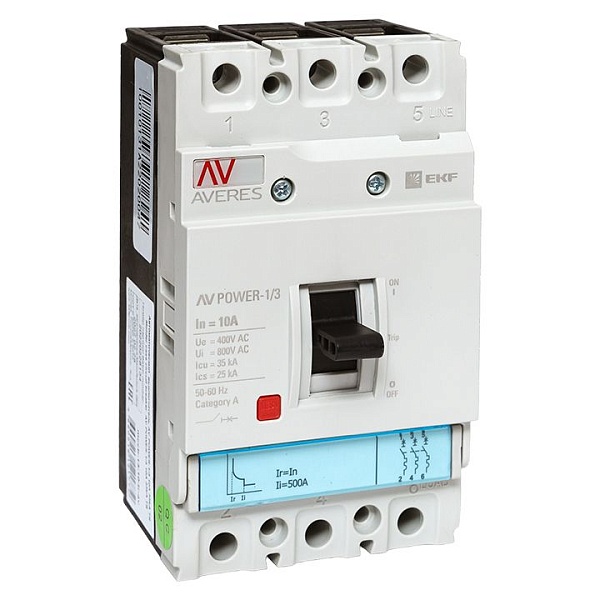 Выключатель автоматический в литом корпусе AV-POWER-1/3 10А…