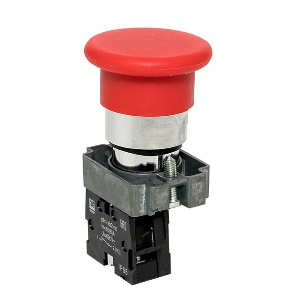 Кнопка BC42 грибок красная NC IP65 EKF PROxima xb2-bc42-65