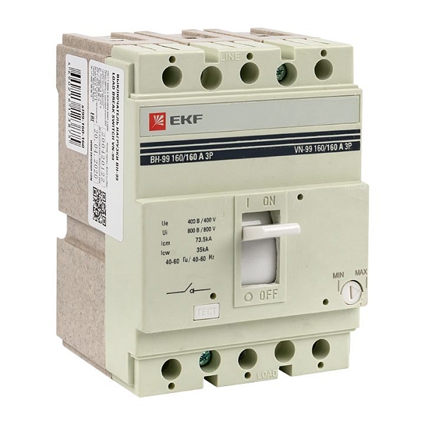 Выключатель нагрузки ВН-99 160/160А 3P EKF PROxima sl99-160…