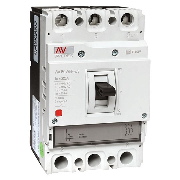 Автоматический выключатель AV POWER-2/3 225А 35kA TR EKF AV…