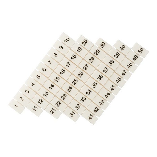 Маркеры для UT/ST/Push-in 6 с нумерацией 1-50 (100 шт.)