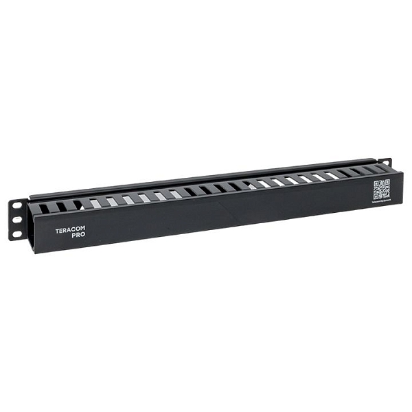 Кабельный органайзер TERACOM PRO с крышкой 19" 1U пластиков…