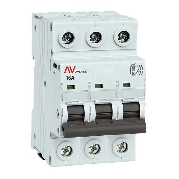 Выключатель нагрузки AVN 3P 16A EKF AVERES avn-3-16-av
