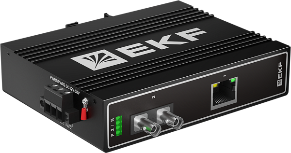 Медиаконвертер 10/100/1000Base-TX в 1000Base-X, разъем ST, …