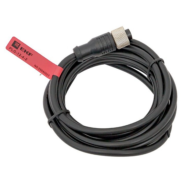 Кабель-разъем М12 4-PIN прямой PLG-12-4-2 PLG-12-4-2